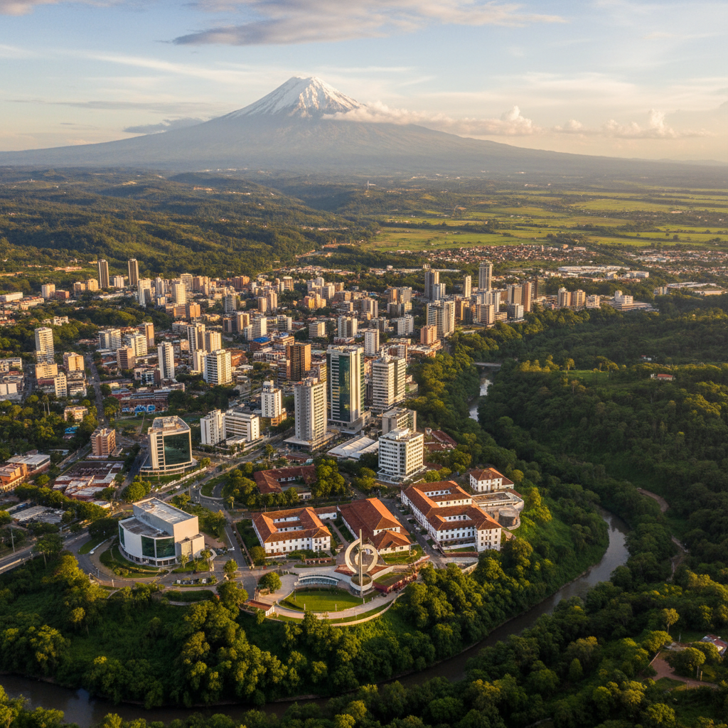 Vista aerea de Ibagué, Colombia