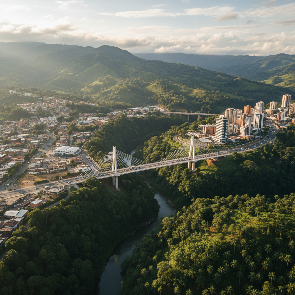 Vista aerea de Pereira, Colombia